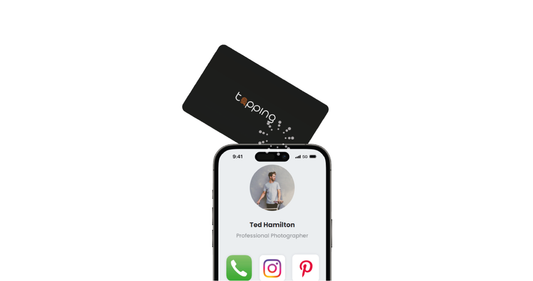 Tapping card is better then paper business card one Tap is all it needs
