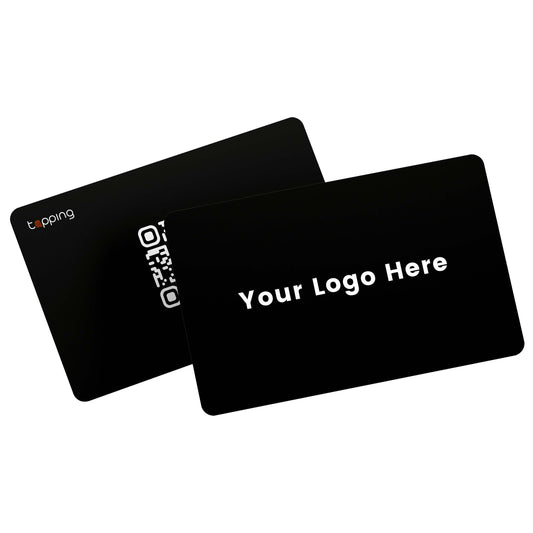 Tapping custom digital business card with Your logo here