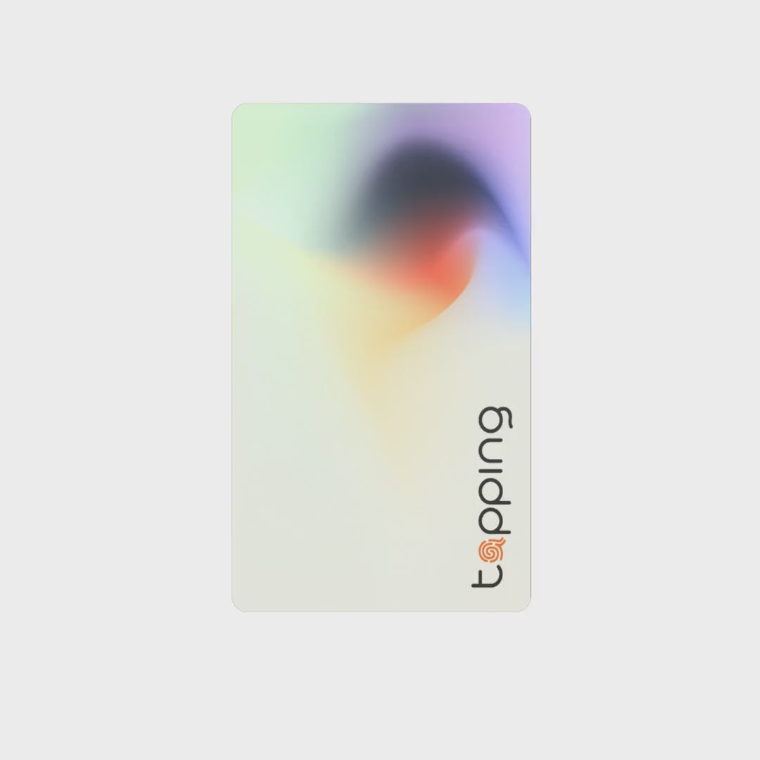 Tapping digital business card gradient spinning